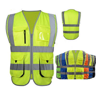 High Visibility Reflective Safety Vest Workwear