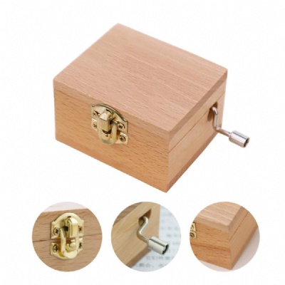 Customize Hand Cranked Wooden Music Box