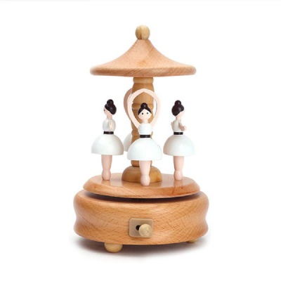 Ballerina Girl Wooden Music Box