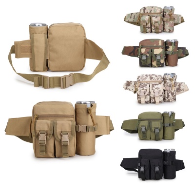 Tactical Waist Pack Pouch with Water Bottle Pocket Holder