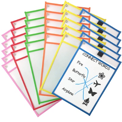 Dry Erase Pockets Erasable