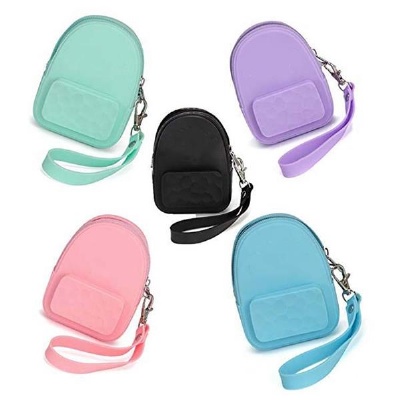 Silicone Backpack Shaped Coin Purse Bag