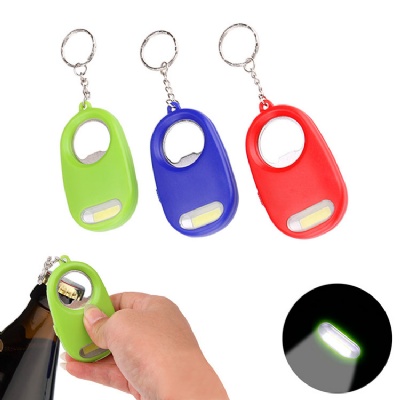 COB Flashlight Keychain with Bottle Opener