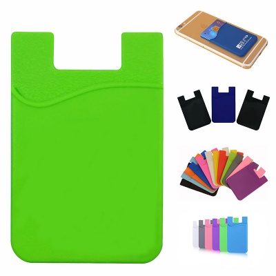 Adhesive Silicone Phone Wallet Card Holder