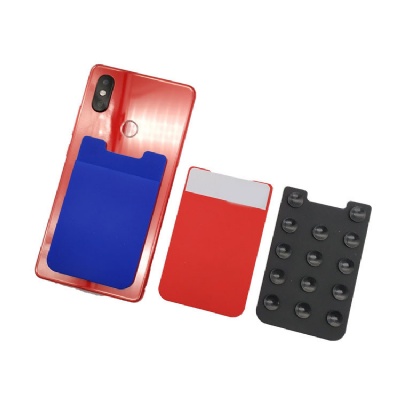 Silicone Sucker Phone Wallet Card Holder