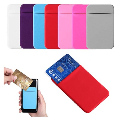 Stretchy Lycra Cell Phone Card Holder Pocket