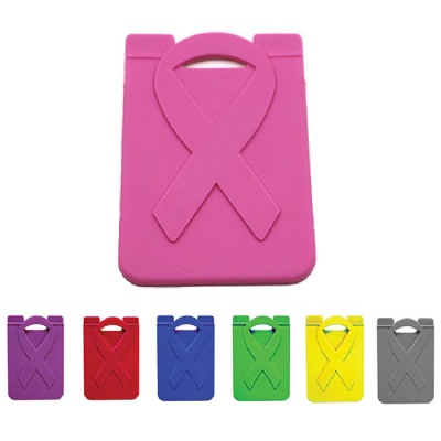 Ribbon Silicone Phone Wallet Credit Card Holder