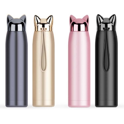 Cute Cat Vacuum Mug Stainless Steel Insulation Bottle