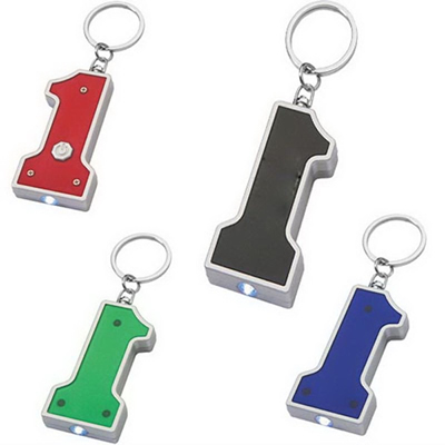 Number 1 Shape Led Key Chain