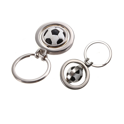 3D Rotating Soccer Ball Key Holders