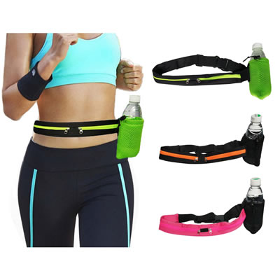 Waterproof Springy Sport Waist pack With Bottle Carrier