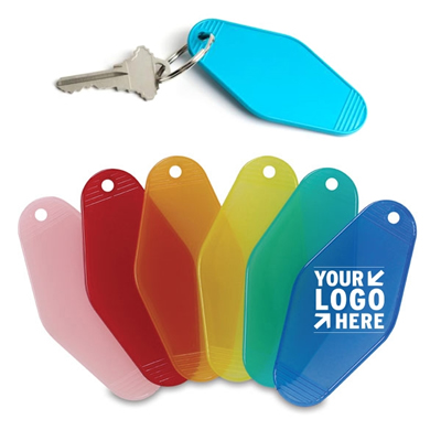 Plastic Keychain Hotel Motel Key Tag